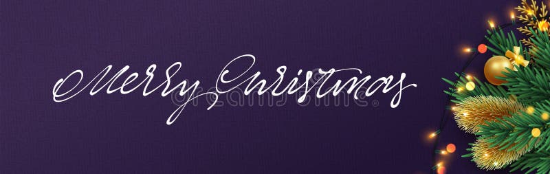 Christmas banner. Xmas festive objects of the composition royalty free illustration