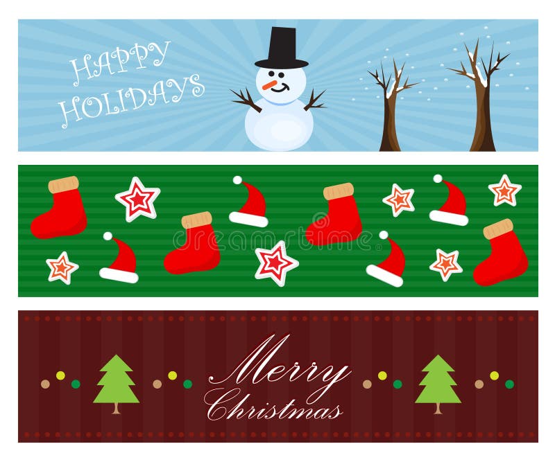 Christmas banners