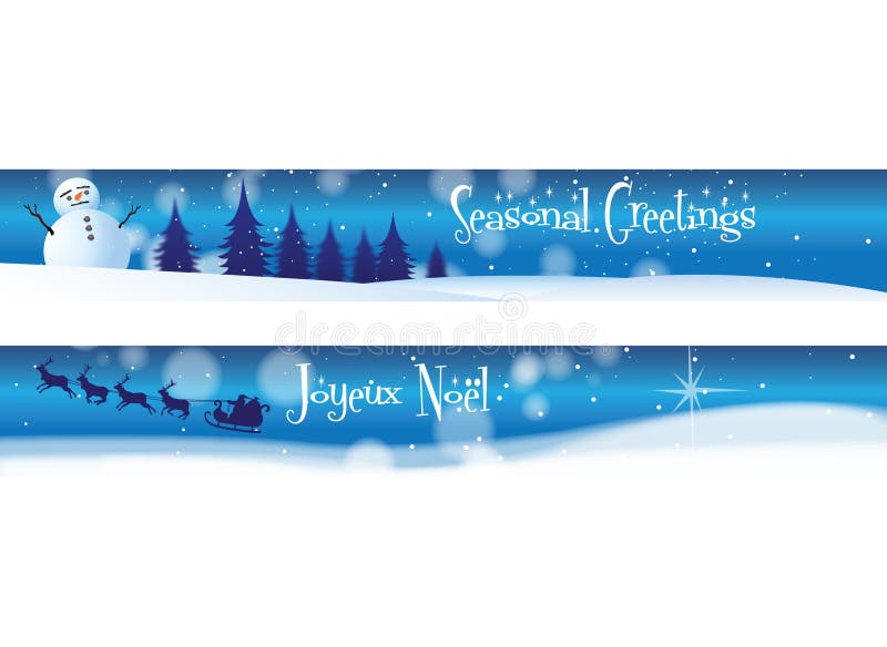 Joyeux Noel A4 Banner stock illustration. Illustration of happy - 12044839