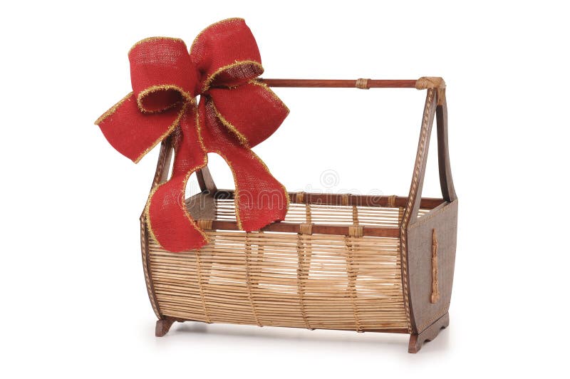 Christmas basket stock image. Image of christmas, decoration 12050829