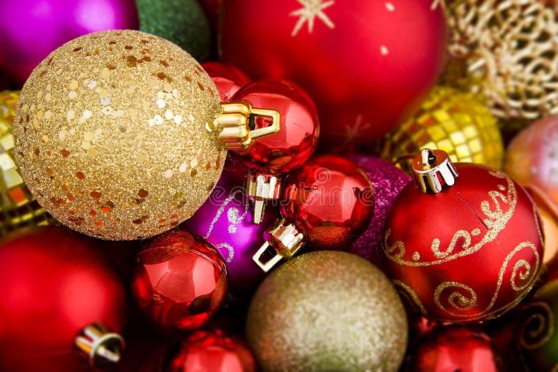 Christmas Baubles stock photo. Image of line, motif, isolated - 11839352