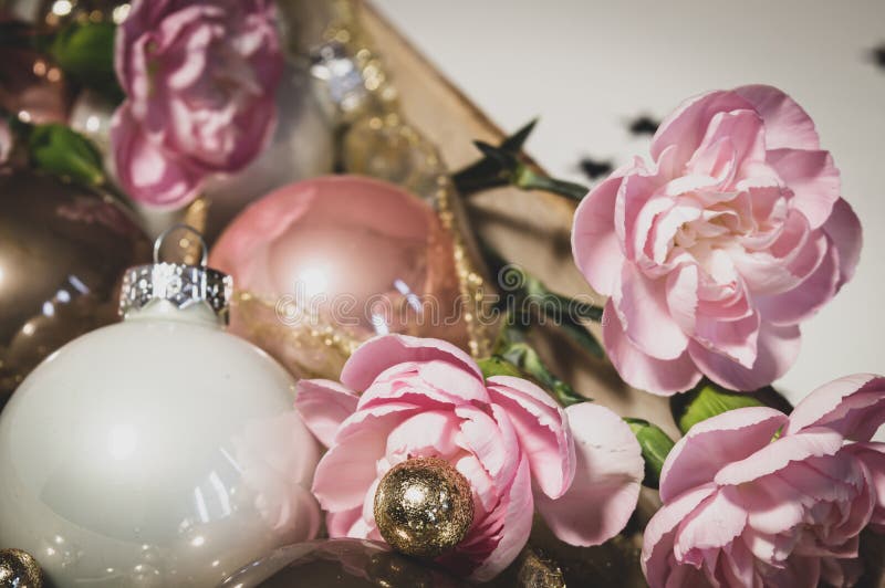 448 Pink Silver Christmas Still Life Stock Photos - Free & Royalty-Free ...