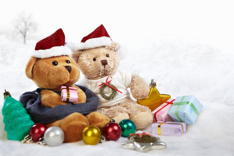 Christmas bears stock photo. Image of seasonal, ornaments 16395618