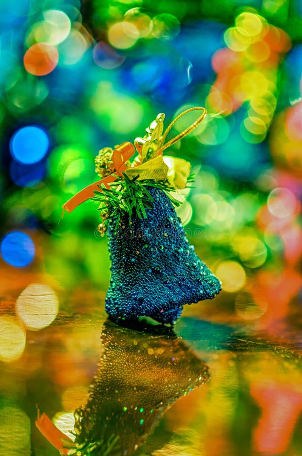 Christmas bells stock photo. Image of field, green, close 82529126