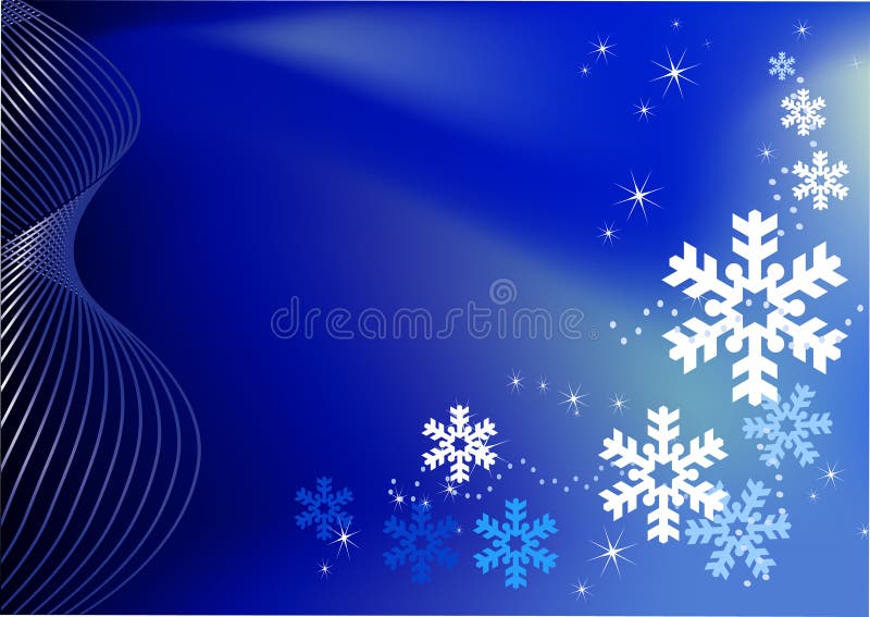 Christmas Blue Background Decoration Stock Illustration Illustration