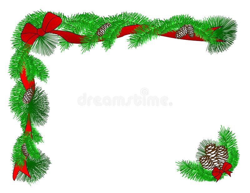 Christmas Border stock illustration. Illustration of evergreen - 21749579