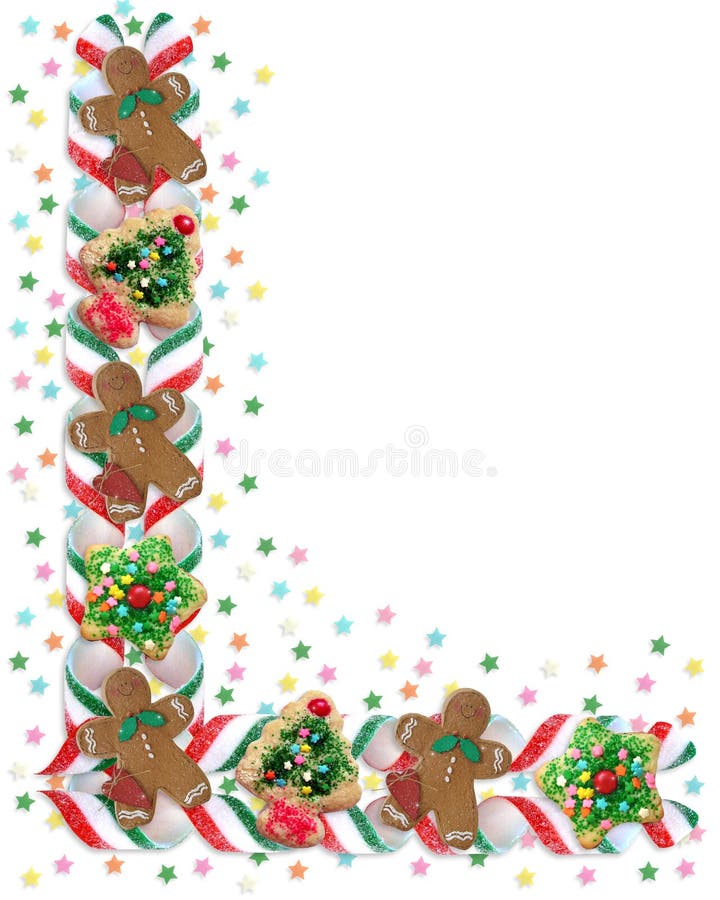 Christmas cookie border Free Stock Photos, Images, and Pictures of  Christmas cookie border