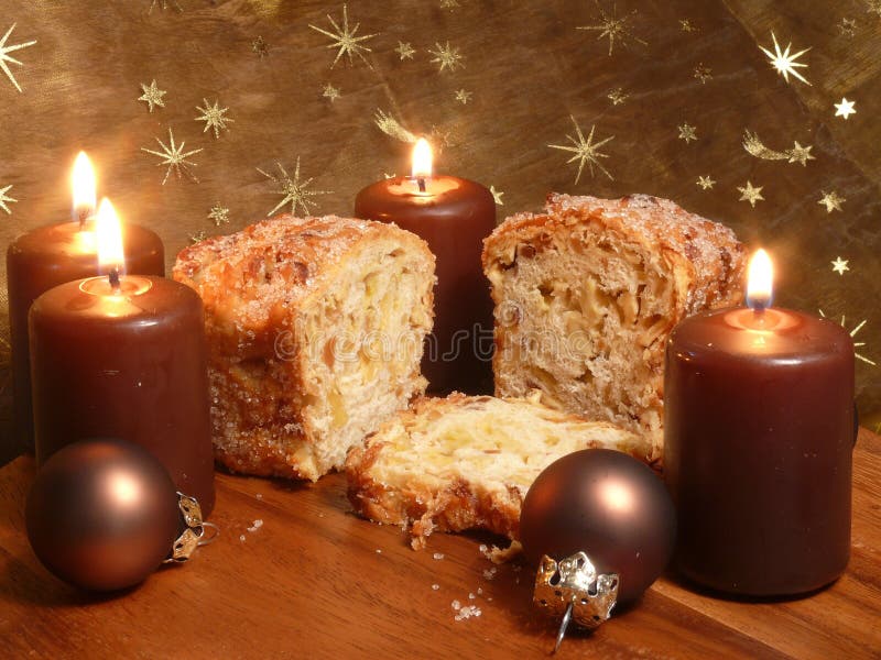 Christmas cake stock photography