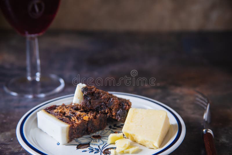 Christmas cake and cheese stock image. Image of nice - 238624885
