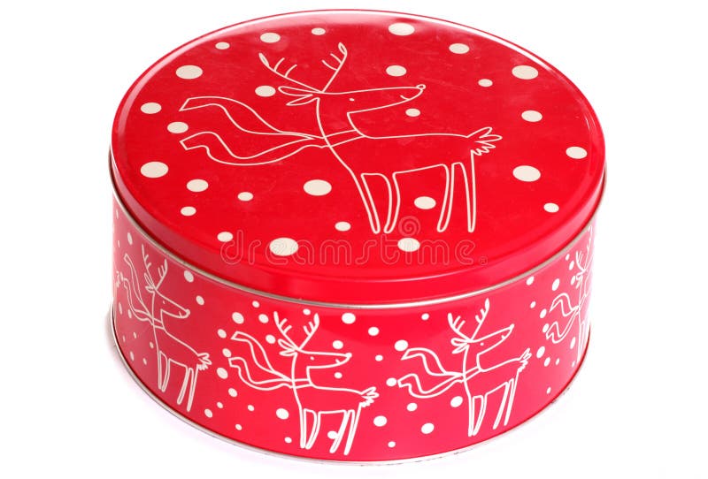 Christmas cake tin