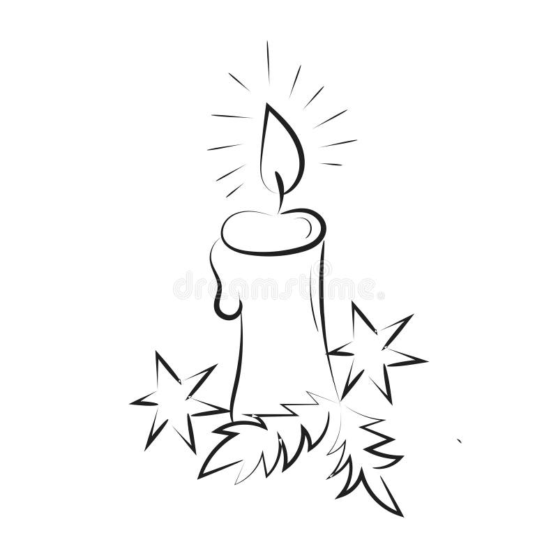 christmas candle holy light advent wreath print use as poster card flyer t shirt christmas candle holy light line art 288038089