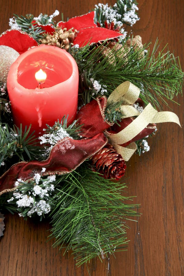 Christmas Candle Table Decoration