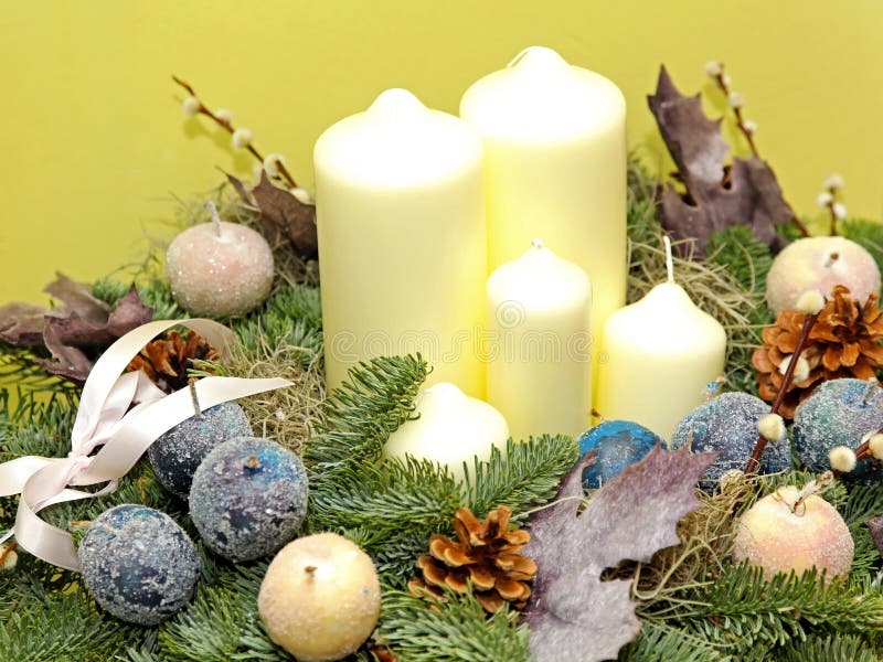 Christmas candles stock image. Image of candle, candles 27053355