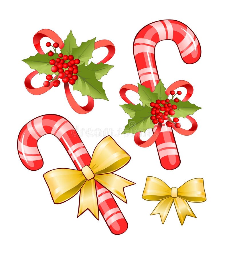 Christmas candy cane vector illustration