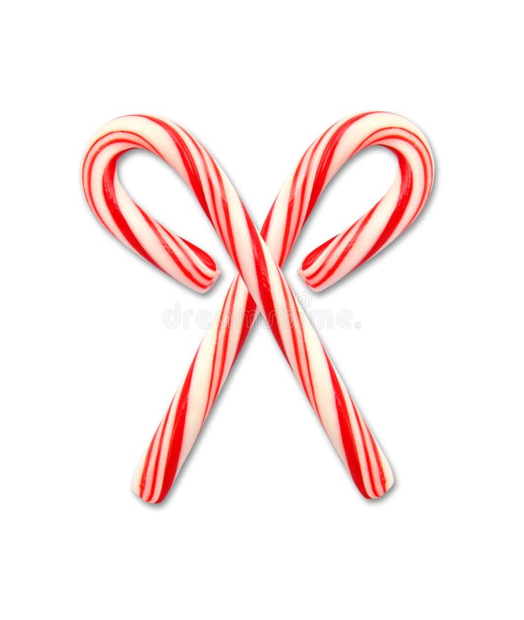 Big Candy Cane Isolated with Path Stock Photo Image of background