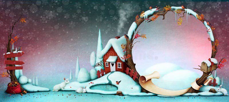 Christmas card royalty free illustration