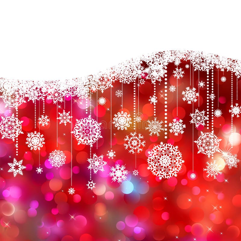 Christmas card decoration on lights. EPS 8 royalty free illustration Christmas card decoration on lights. EPS 8 royalty free illustration