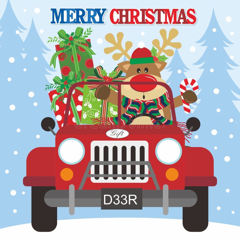 Jeeps Christmas Santa Claus And Reindeer Gift T-Shirt Jeeps Christmas Santa Claus And Reindeer Gift T-Shirt