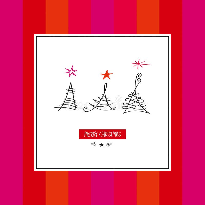 Christmas card stock vector. Illustration of hand, design 61640117