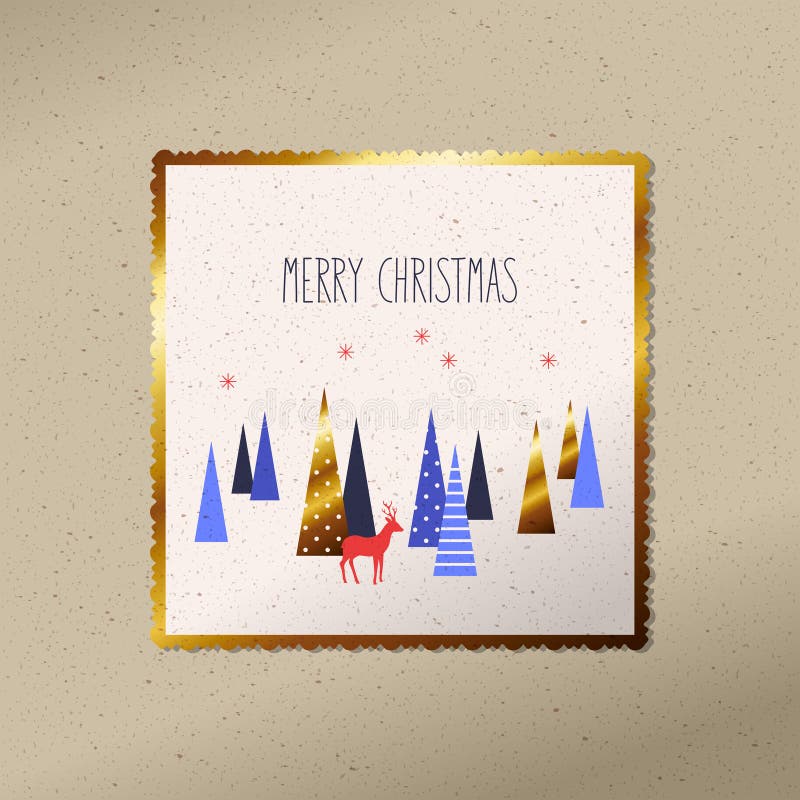 Christmas card design stock vector. Illustration of pattern 75658648