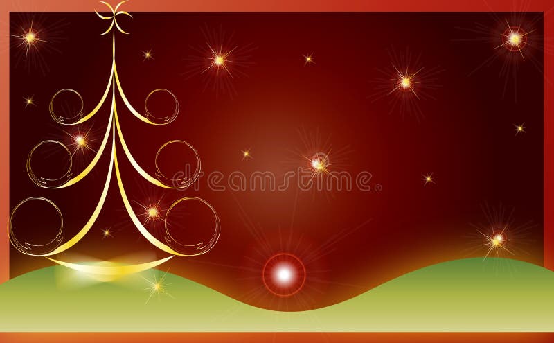 Christmas card gift background vector illustration