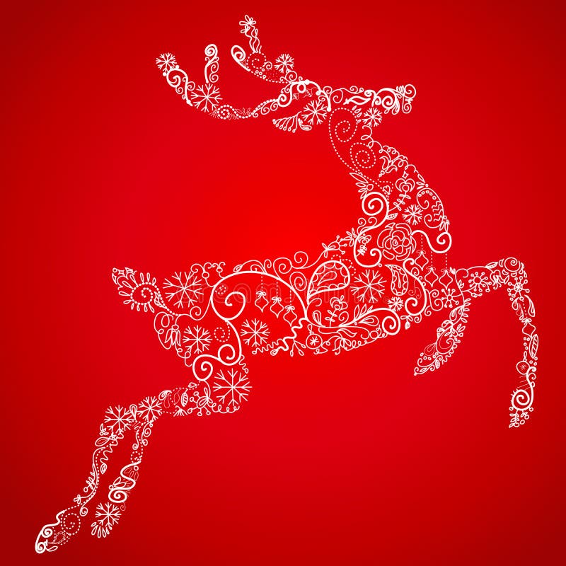 Christmas card reindeer