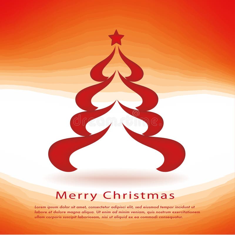 Christmas cards with red Christmas tree royalty free illustration Christmas cards with red Christmas tree royalty free illustration