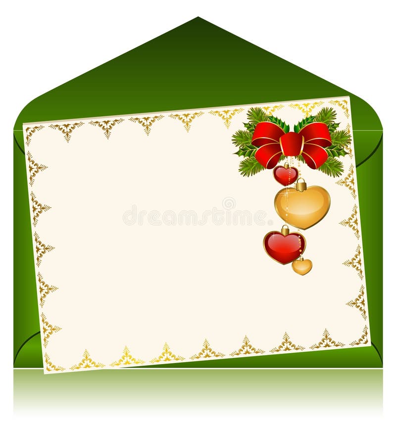 Christmas celebratory envelope