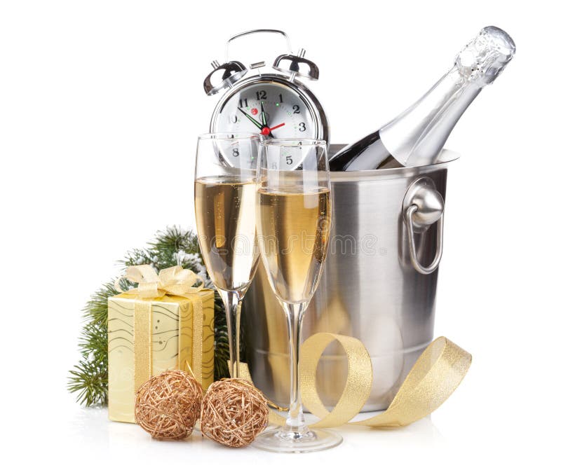 Champagne Bottle And Champagne Glass In Holiday Setting Stock Photo,  Picture and Royalty Free Image. Image 44184515.