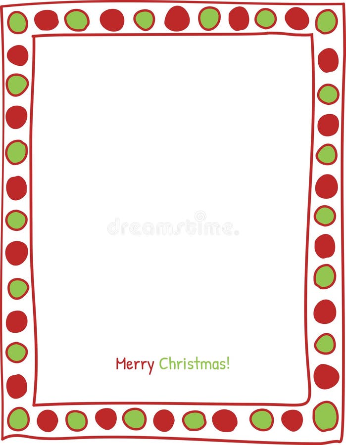 christmas polka dot border