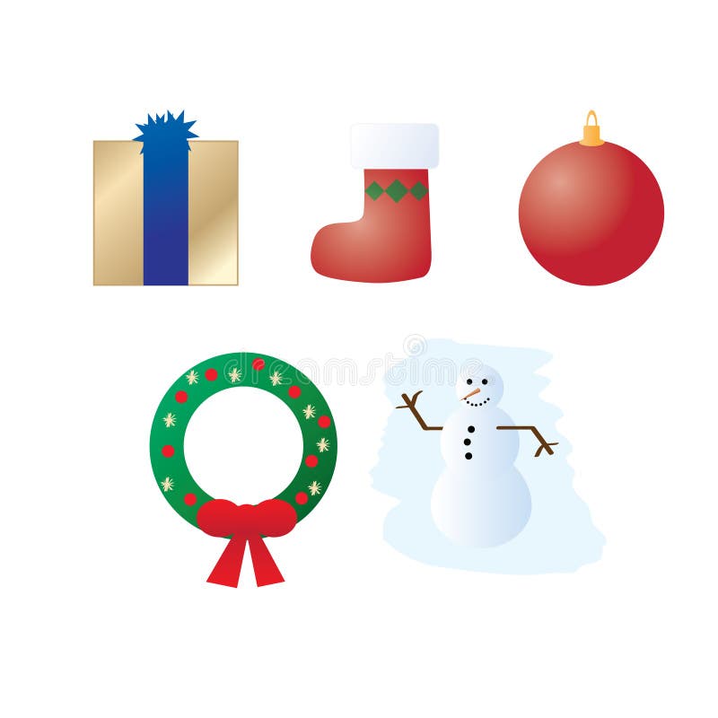 Christmas Clipart stock illustration. Illustration of decoration - 16706984