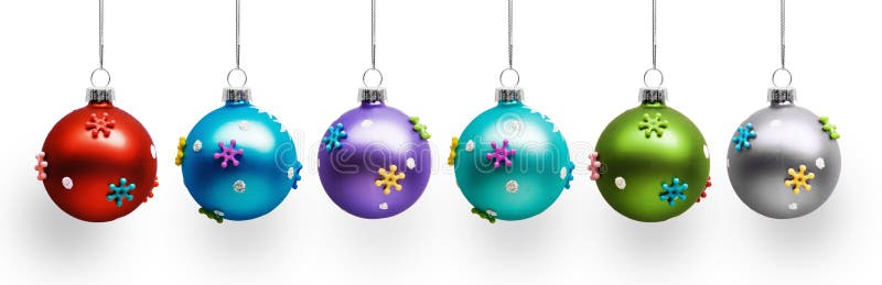 Christmas colored balls