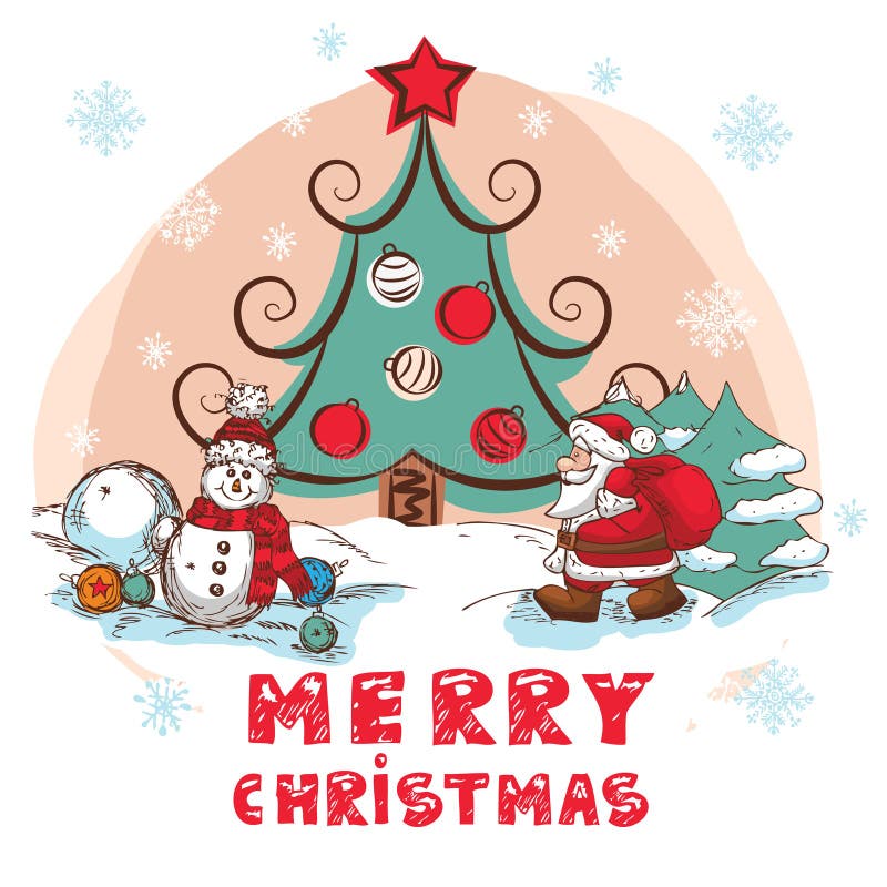 Christmas colorful card