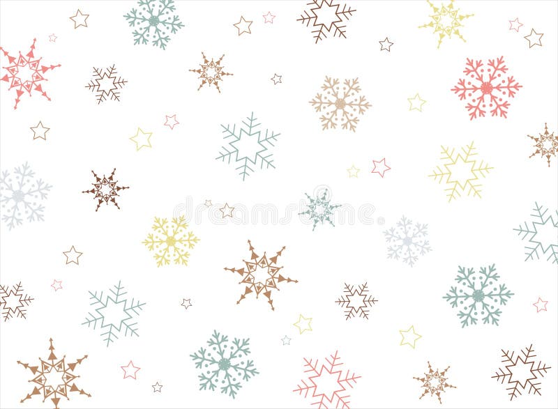 Christmas colorful snowflake pattern background. royalty free illustration Christmas colorful snowflake pattern background. royalty free illustration