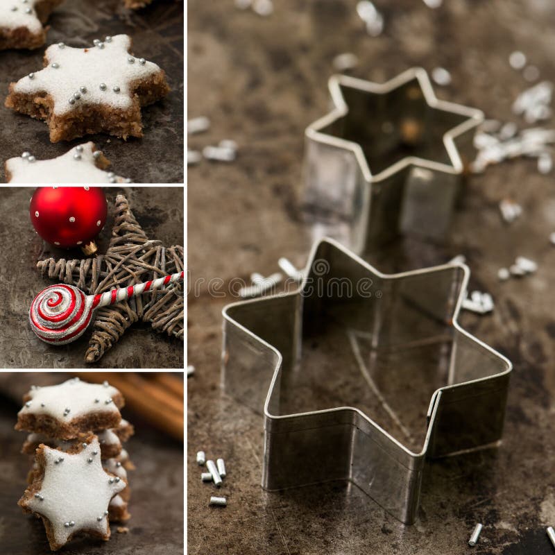 Christmas cookies collage