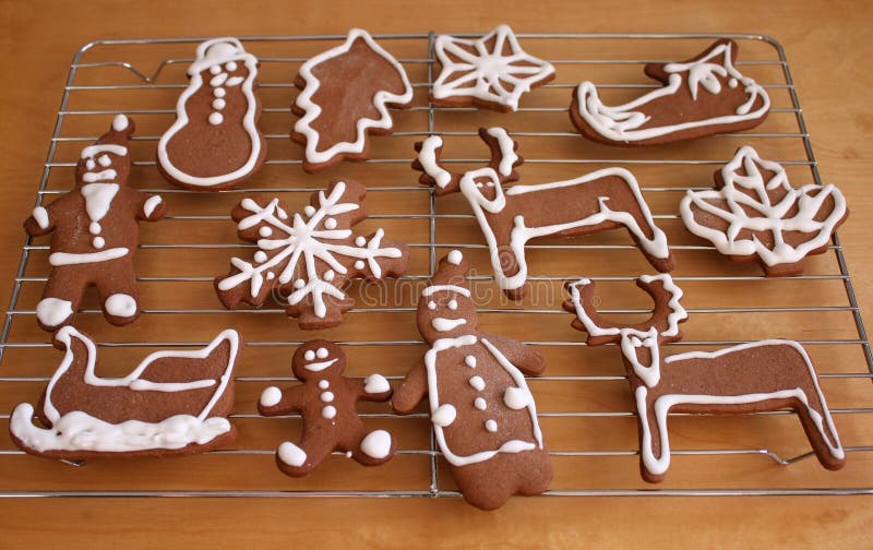 Christmas cookies decorating stock photography Christmas cookies decorating stock photography