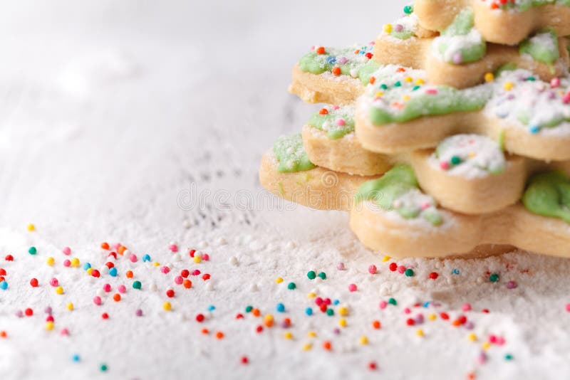 Christmas cookies on wooden table with copy cpace stock photography Christmas cookies on wooden table with copy cpace stock photography