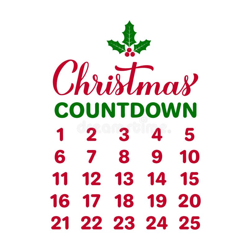 Days Till Christmas Stock Illustrations 22 Days Till Christmas Stock