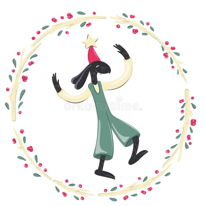 weihnachten clipart word dance