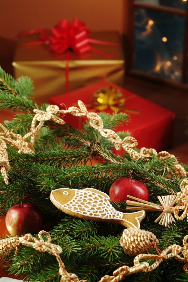 Christmas Decoration on Window Sill Stock Photo Image of indoors