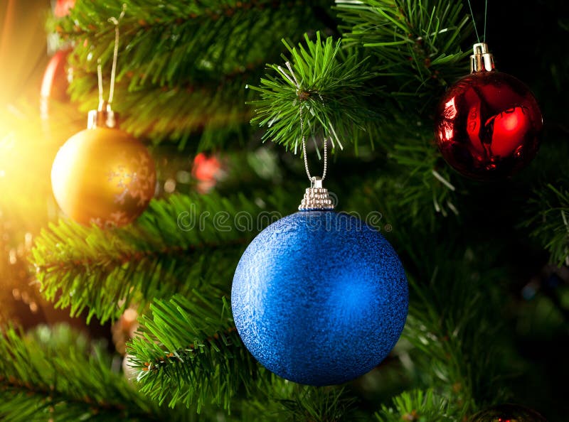 Green Christmas Baubles stock photo. Image of tree, hanging - 11193834