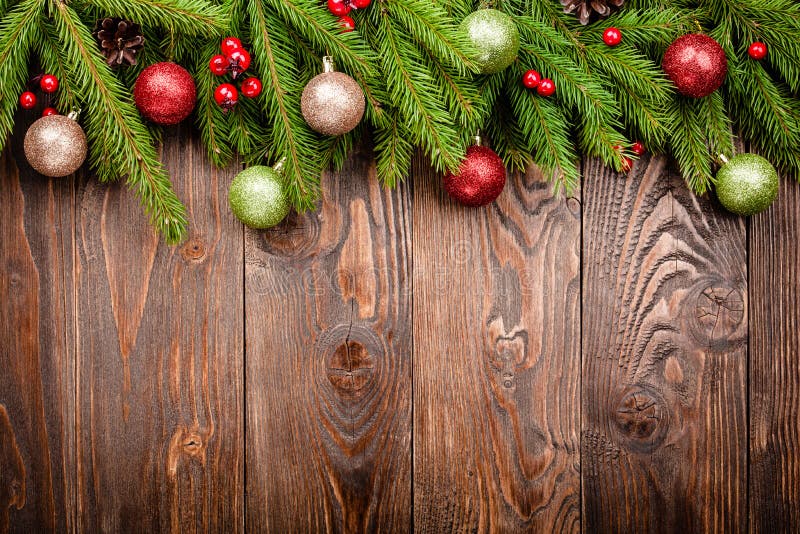 Christmas Decoration Background Stock Image - Image of jingle, rustic ...