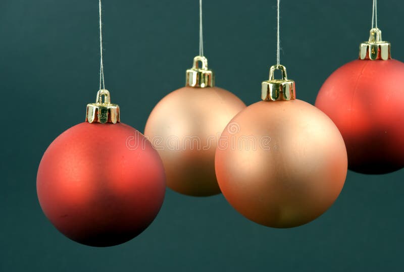 A Christmas Decoration with Balls Stock Photo Image of celebrate
