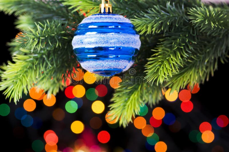 Christmas Tree and Lights stock image. Image of navidad - 17097027