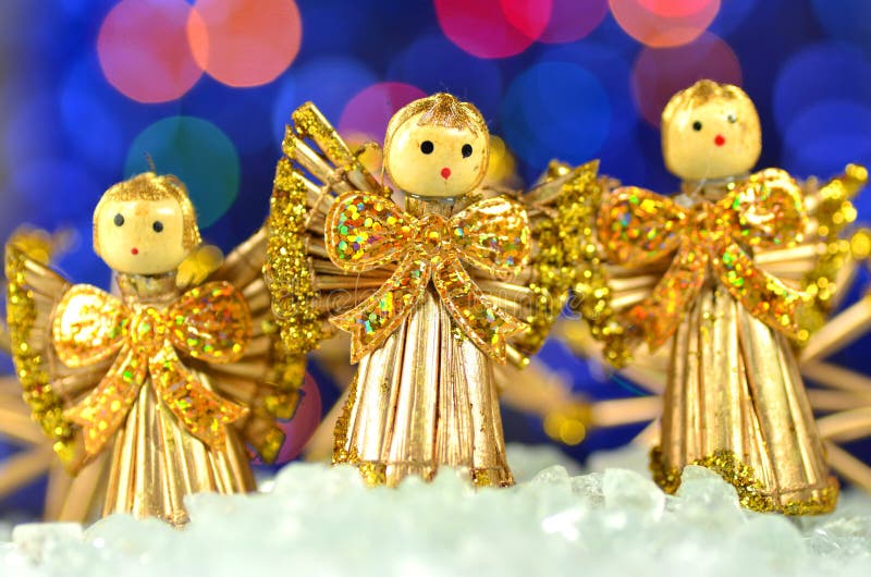 Christmas Decoration, Choir of Angels Stock Photo - Image of background