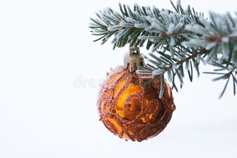 Christmas decoration on the fir tree