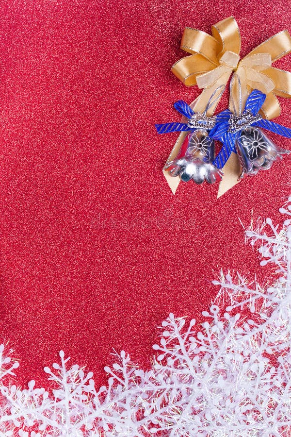 Christmas Decoration on Red Background Stock Photo Image of happy, christmas 36105796