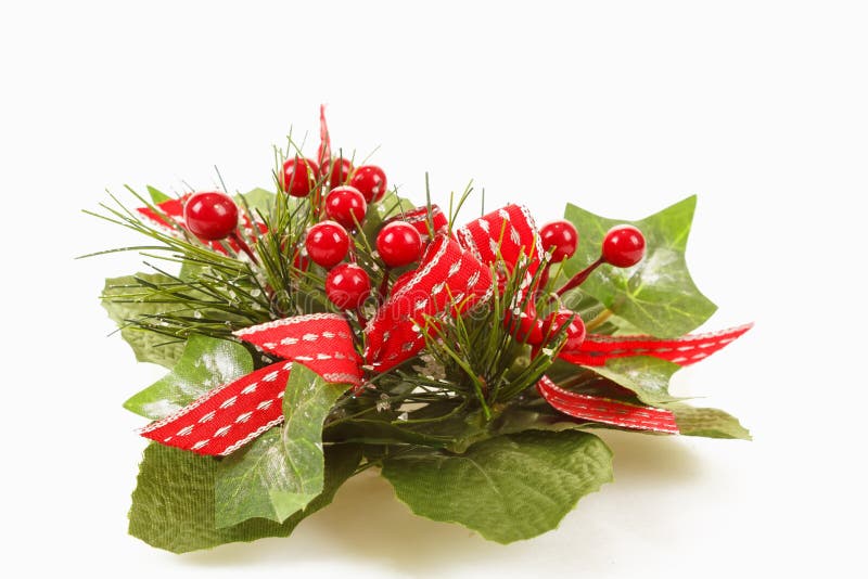 Christmas decoration on white background