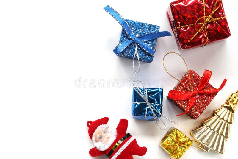 Christmas decoration on white background