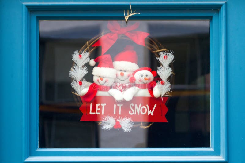 Christmas decoration in a window